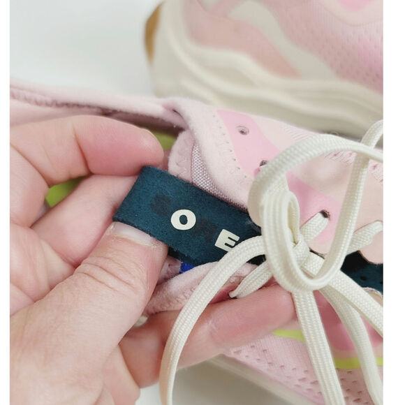 SOREL Kinetic Breakthru Day Lace Sneaker in Vintage Pink/Bleached Ceramic, sz 9 - Picture 9 of 16